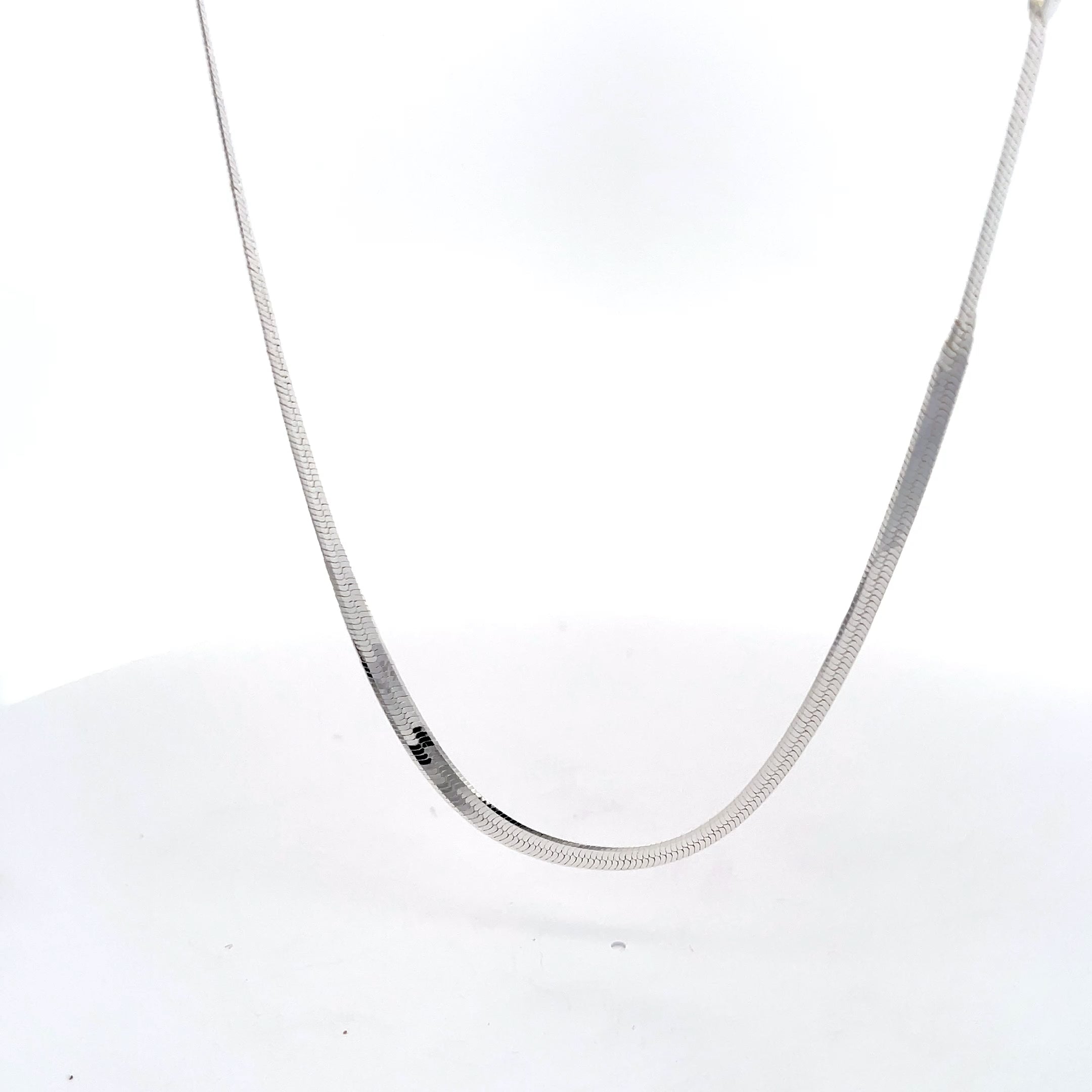 Ether Link 925er Silber Schlangenkette 40 cm